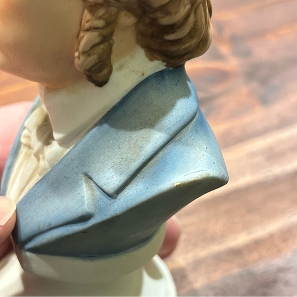 Vintage Lefton China Hand Painted Chopin Bust  KW1166 Composer 6” Tall - Picture 10 of 16
